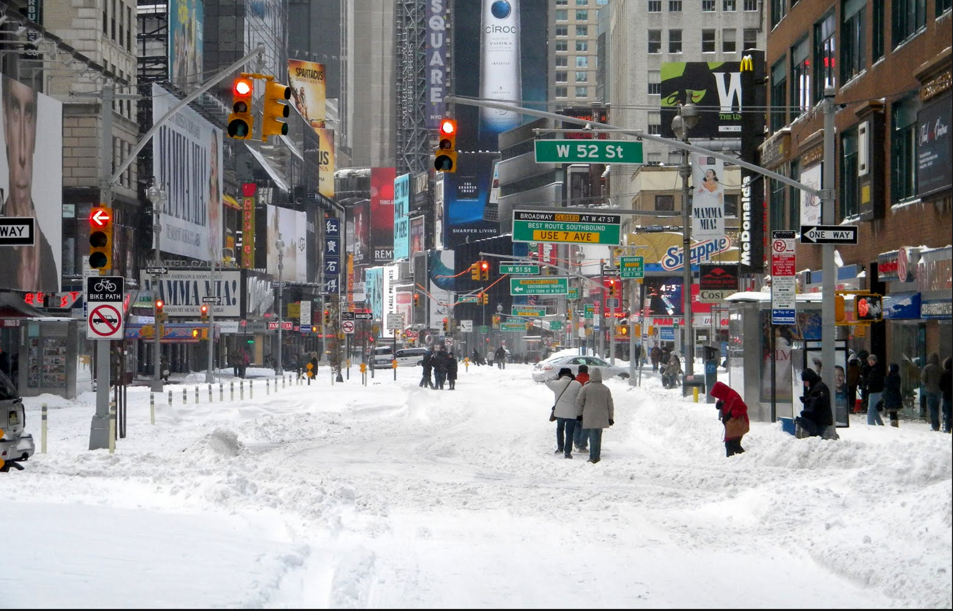 El Frío Mantiene congelada a Nueva York