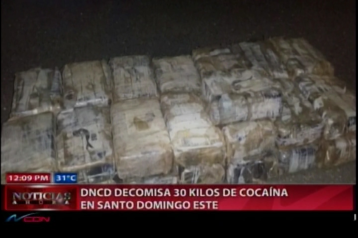 DNCD Decomisa 30 Kilos De Cocaina En El Interior De Una Jeepeta En SDE