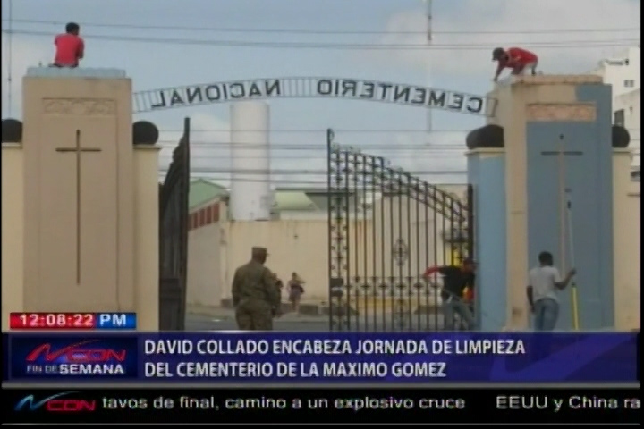 El Alcalde De SD David Collado Arranca Jornada De Limpieza En Cementerio De La Máximo Gómez