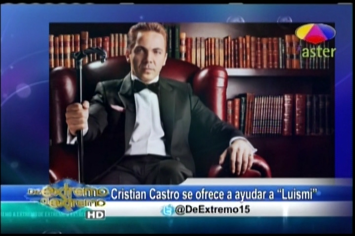 El Cantante Cristian Castro Ofrece Su Ayuda A Luis Miguel Para Su Recupearación