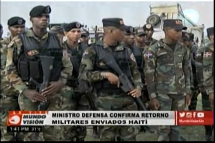 “se Confirma”  Retorno De Los Militares Que Custodiaban Los Camiones Enviados Por El Gobierno Dominicano