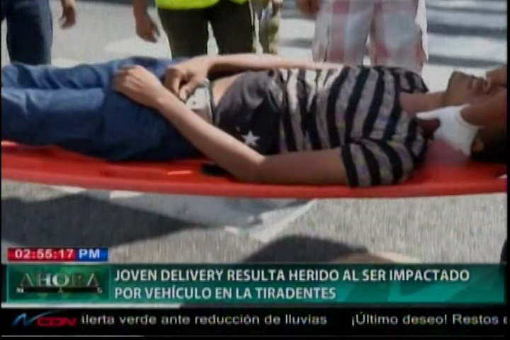 Delivery Resulta Herido Al Ser Impactado Por Un Vehículo En La Avenida Tiradentes
