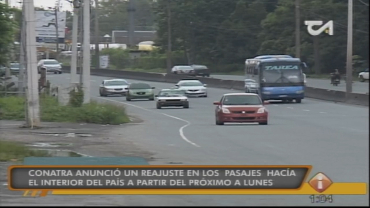 CONATRA Anunció Un Reajuste En Los Pasajes Hacia El Interior Del País A Partir Del Próximo Lunes
