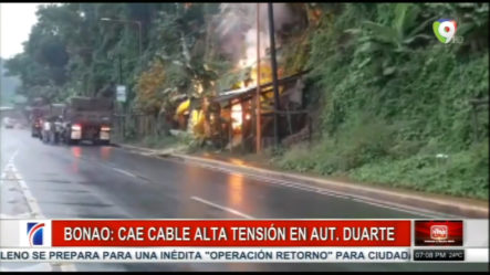 Cable De Alta Tensión Cayó En Bonao Provocando El Pánico Entre  Los Transeúntes