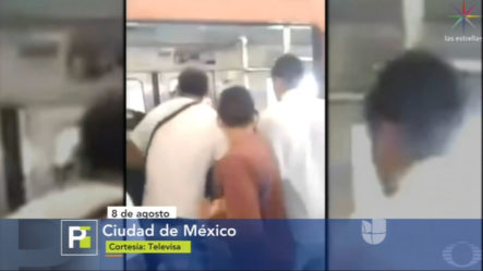 ¡SE ARMÓ TREMENDO REBÚ! Trifulca En Metro De México