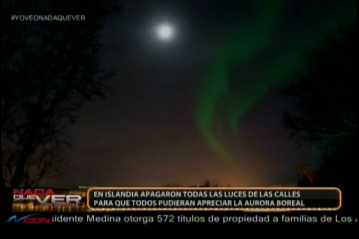 Islandia: Apagan Todas Las Luces De Las Calles Para Que Pudieran Disfrutar De La Aurora Boreal
