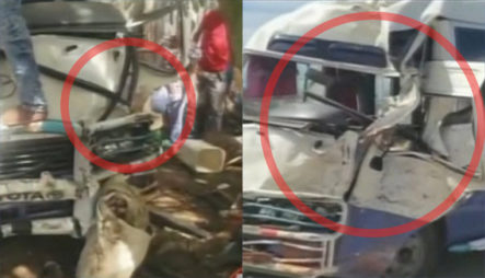 Conductor De Bus De Mao-Santo Domingo Se Accidenta Debido A Que Supuestamente Se “durmió”