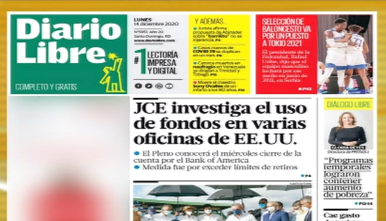 Las Principales Portadas De Los Periódicos En El Día De Hoy 14 De Diciembre Del 2020