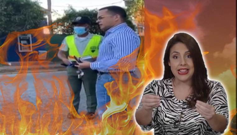 Laura Castellanos Se Rebosa Y Pone En Su Lugar A General Que Irrespetó A Agentes De La DIGESETT