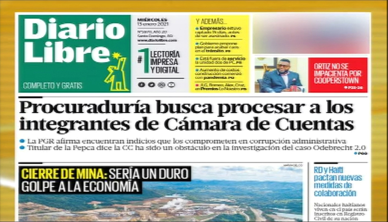 Las Principales Portadas De Los Periódicos En El Día De Hoy 13 De Enero Del 2021