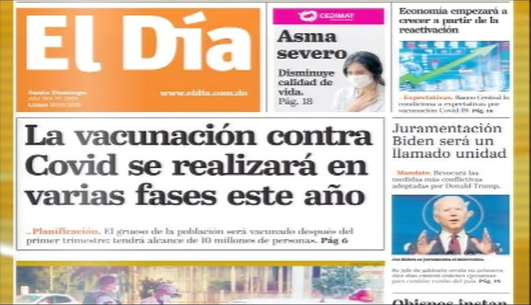 Las Principales Portadas De Los Periódicos En El Día De Hoy 18 De Enero Del 2021