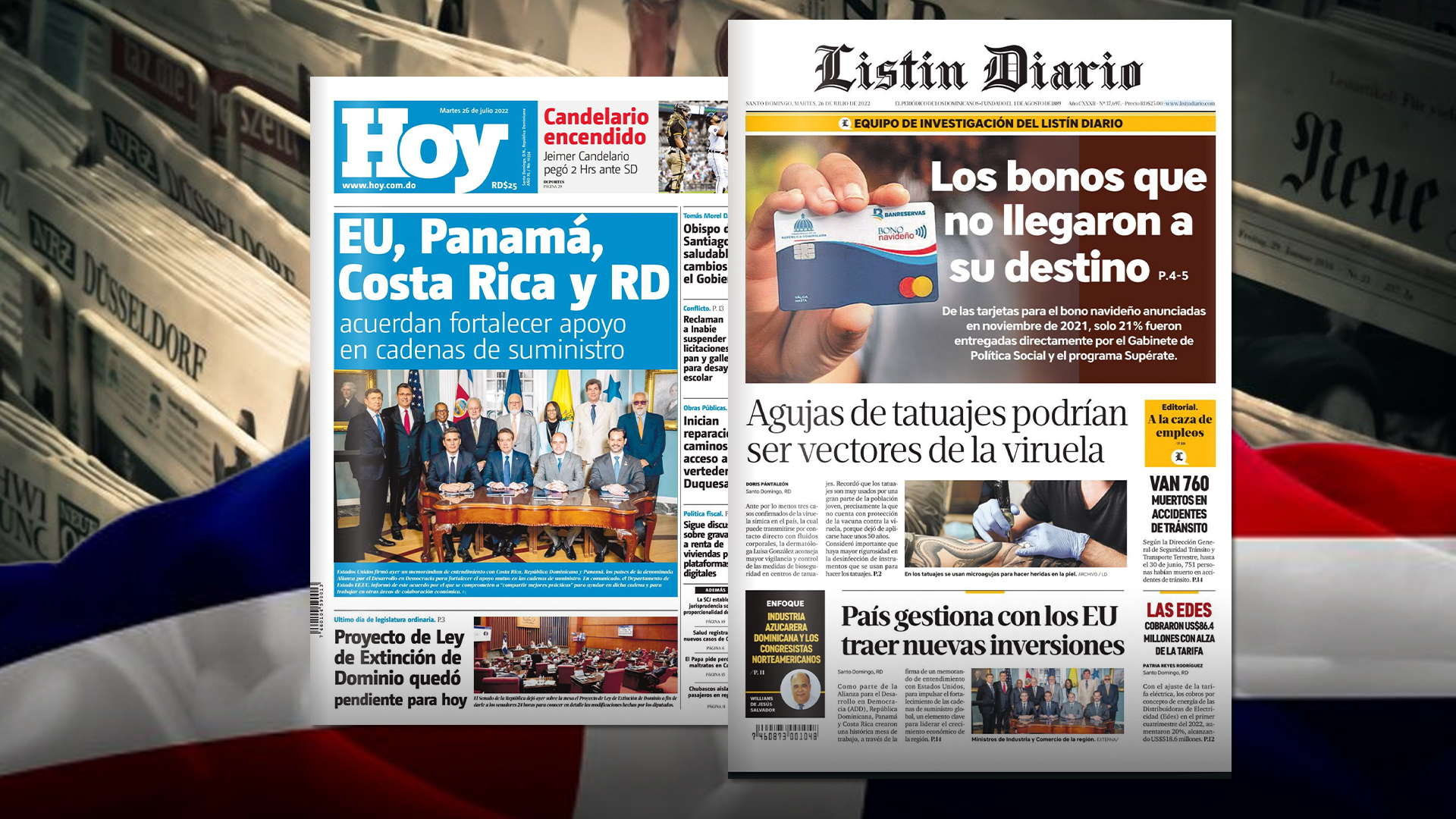 Portadas De Los Principales Periódicos Nacionales | 26-07-2022