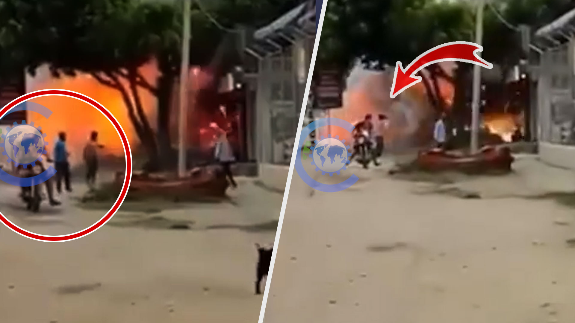 Momento En Que Explota Una Fábrica De Pólvora En Colombia Dejando Dos Muertos 