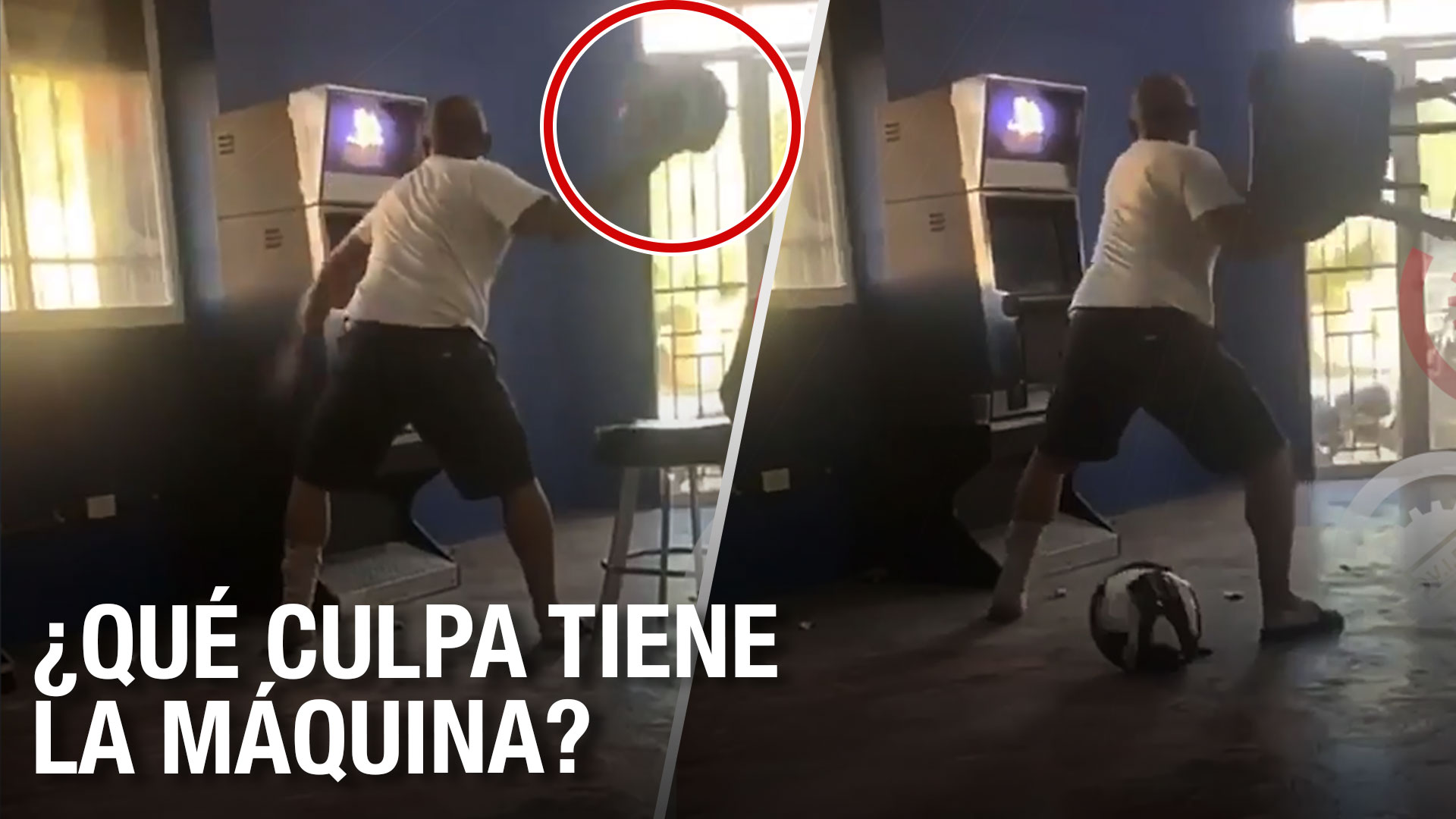 Hombre “se Quilla Feo” Con Una Máquina De Apuestas Y Le Entra A Sillazos Luego De Perder 17 Mil Pesos 