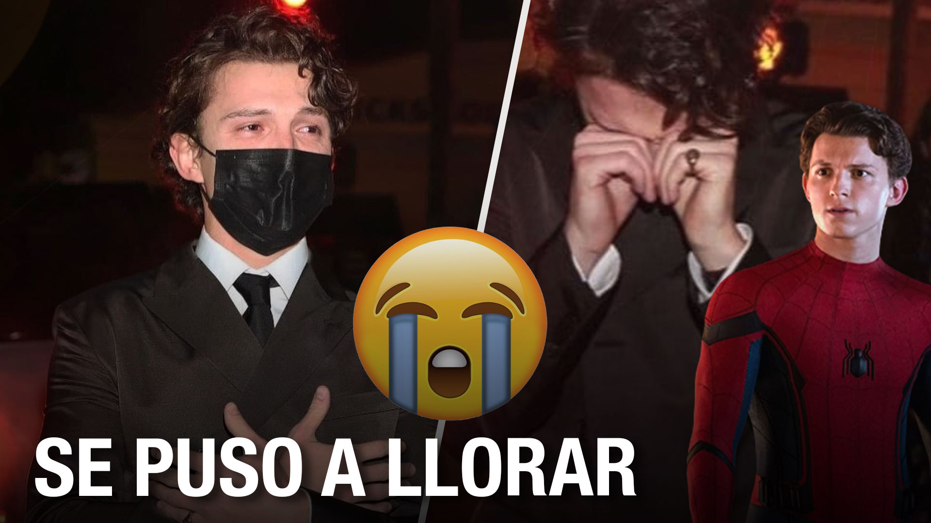 Tom Holland Rompe En Llanto Al Llegar Al Estreno Del Hombre Araña | Se Emocionó Mucho 