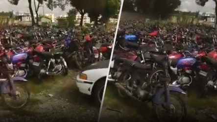 Ciudadano Se Molesta Al Buscar Su Motor Entre Miles De Motocicletas Incautadas Por La DIGESETT