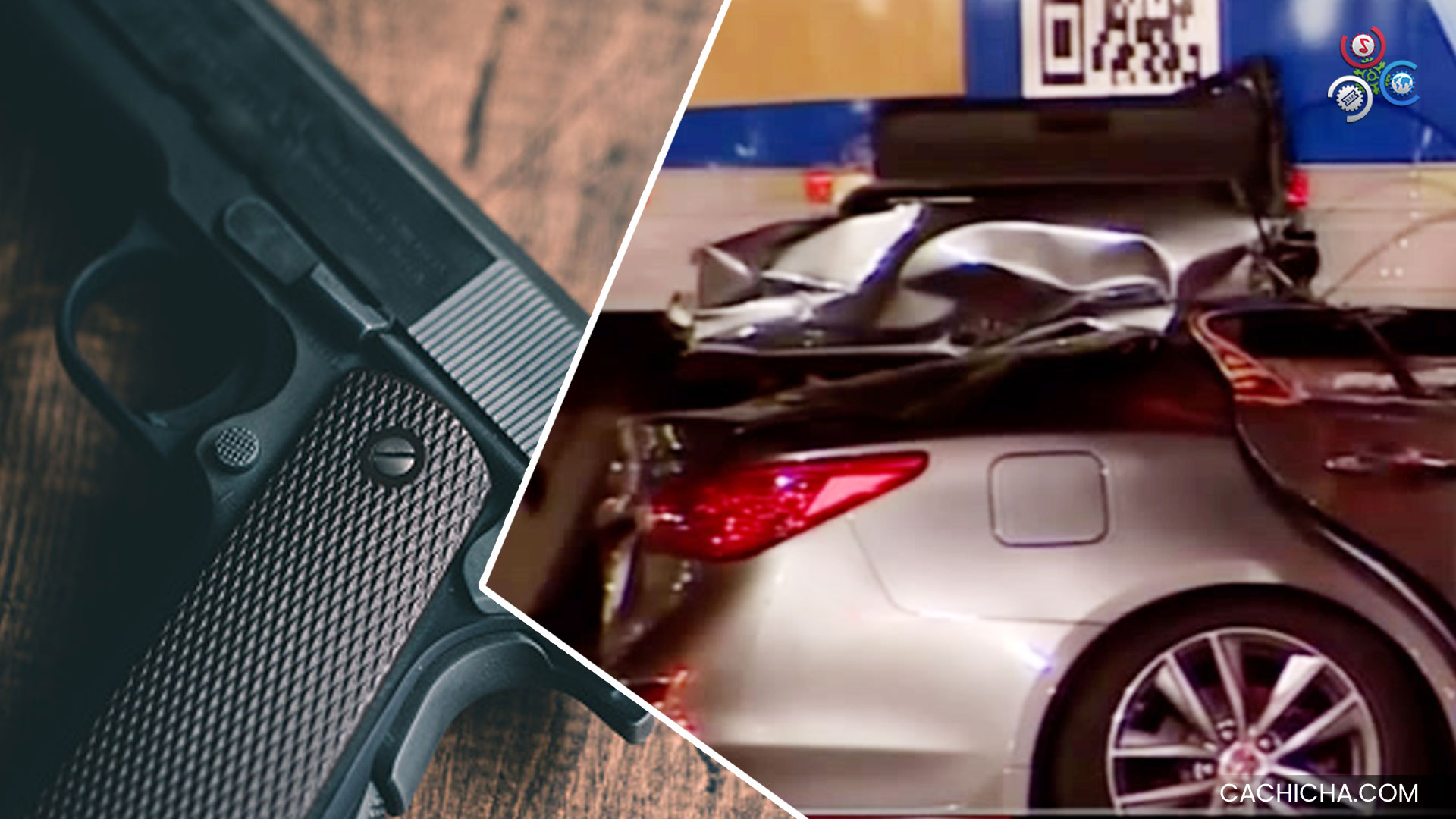 Lo Balean Mientras Conducía, Se Estrelló Con Un Camión Y Quedó Vivo