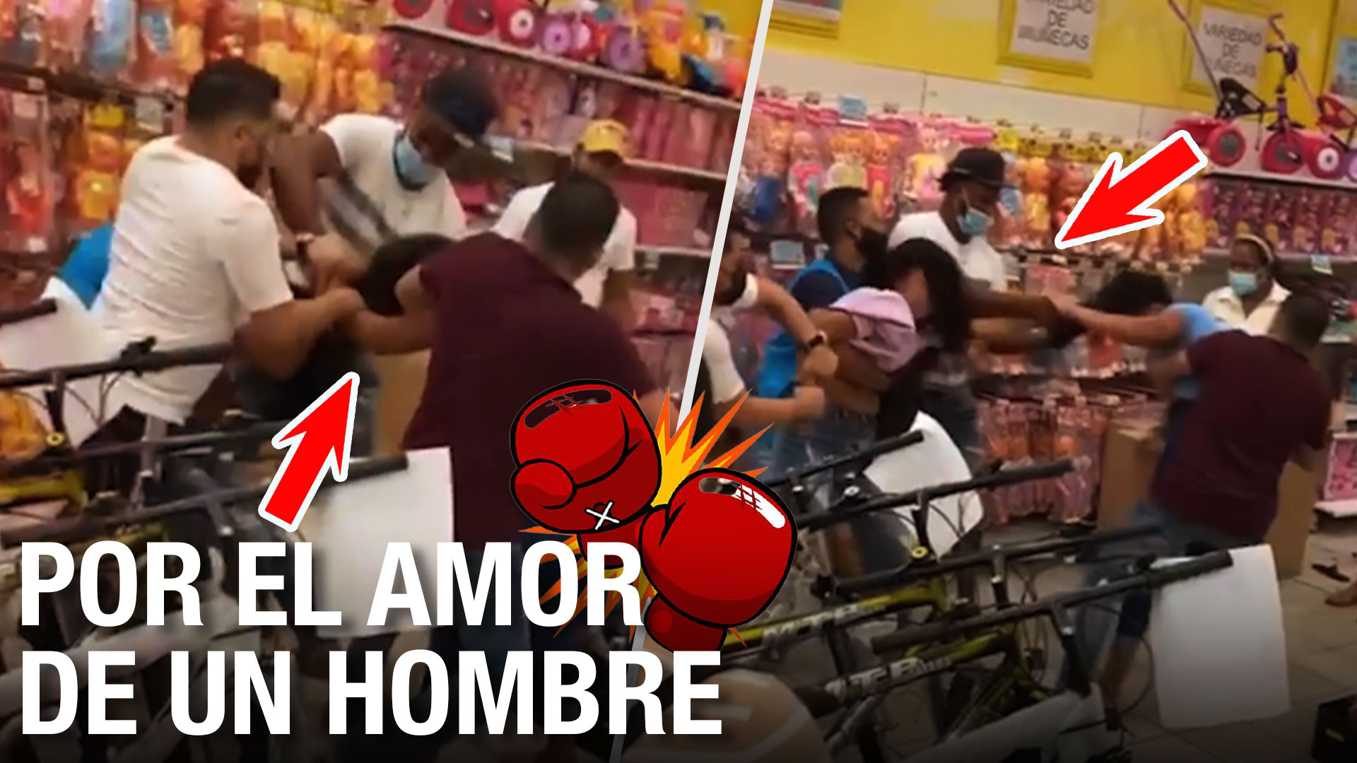 Mujeres Se Jalan Los Moños En La Sirena De Baní Por El Amor De Un Hombre 