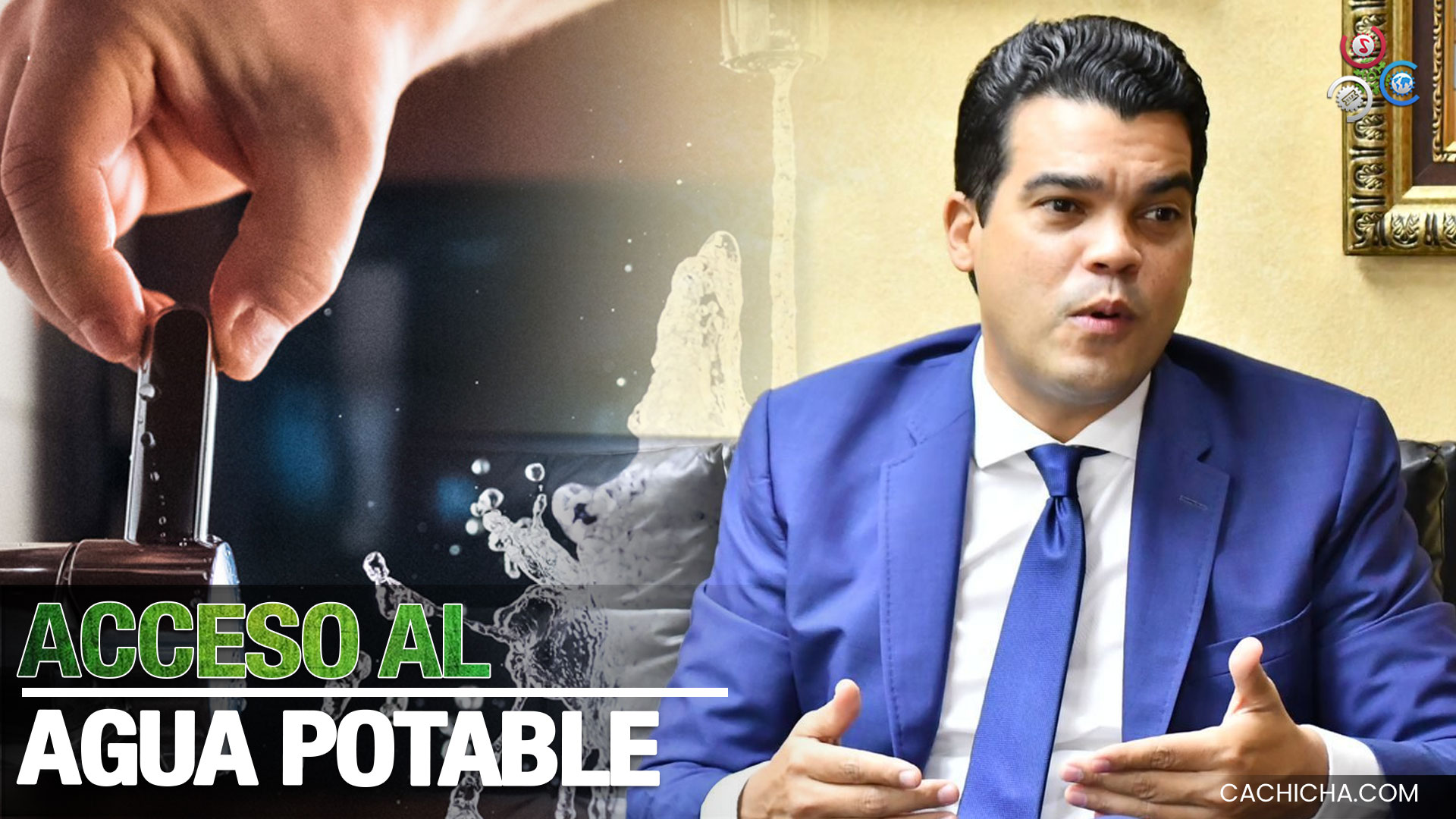 El Pachá Destaca Trabajo De Wellington A. 1,500,000 Dominicanos Más Reciben Agua Potable