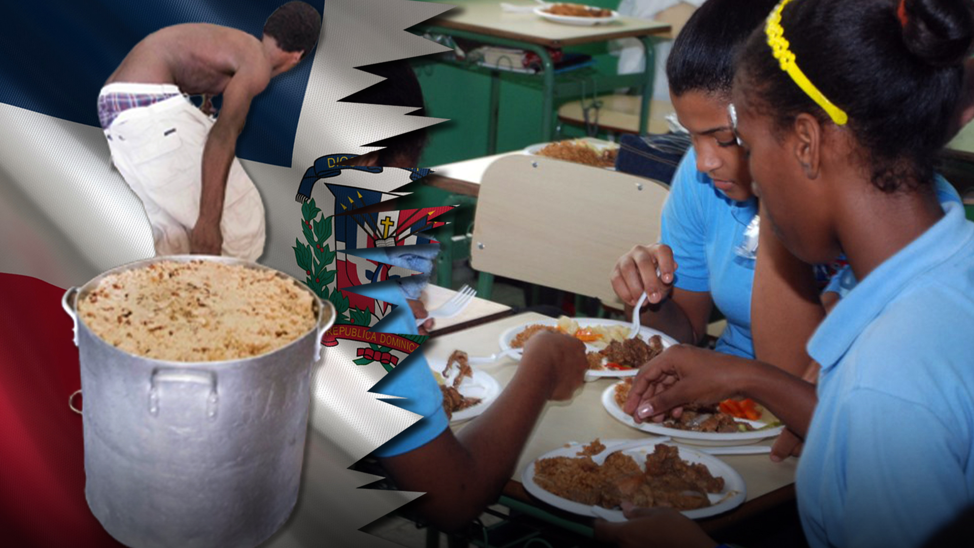 ¡Mira Como Le Llevan El Almuerzo Escolar A Los Estudiantes Dominicanos! 