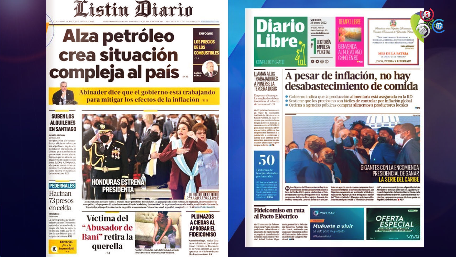 Las Principales Portadas De Los Periódicos En El Día De Hoy 28 De Enero Del 2022