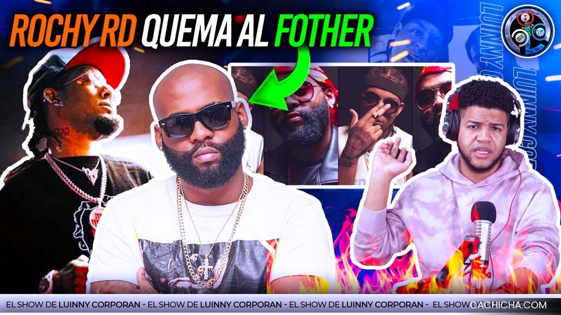 Rochy RD Quema Y Le Monta Pila Al Fother Por Tirarle En Entrevista (Fother Le Devuelve Y Se Cura)
