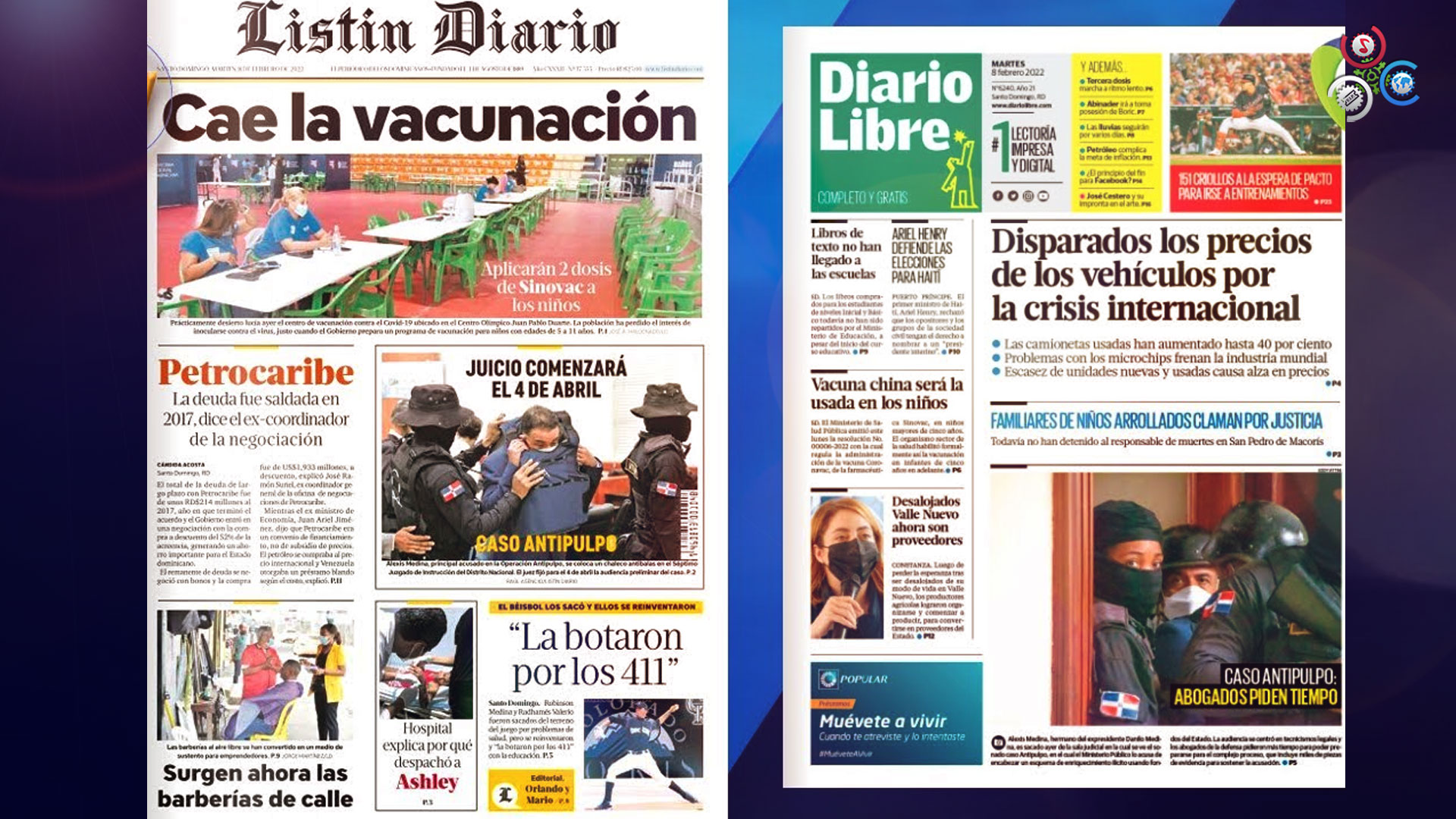 Las Principales Portadas De Los Periódicos En El Día De Hoy 08 De Febrero Del 2022