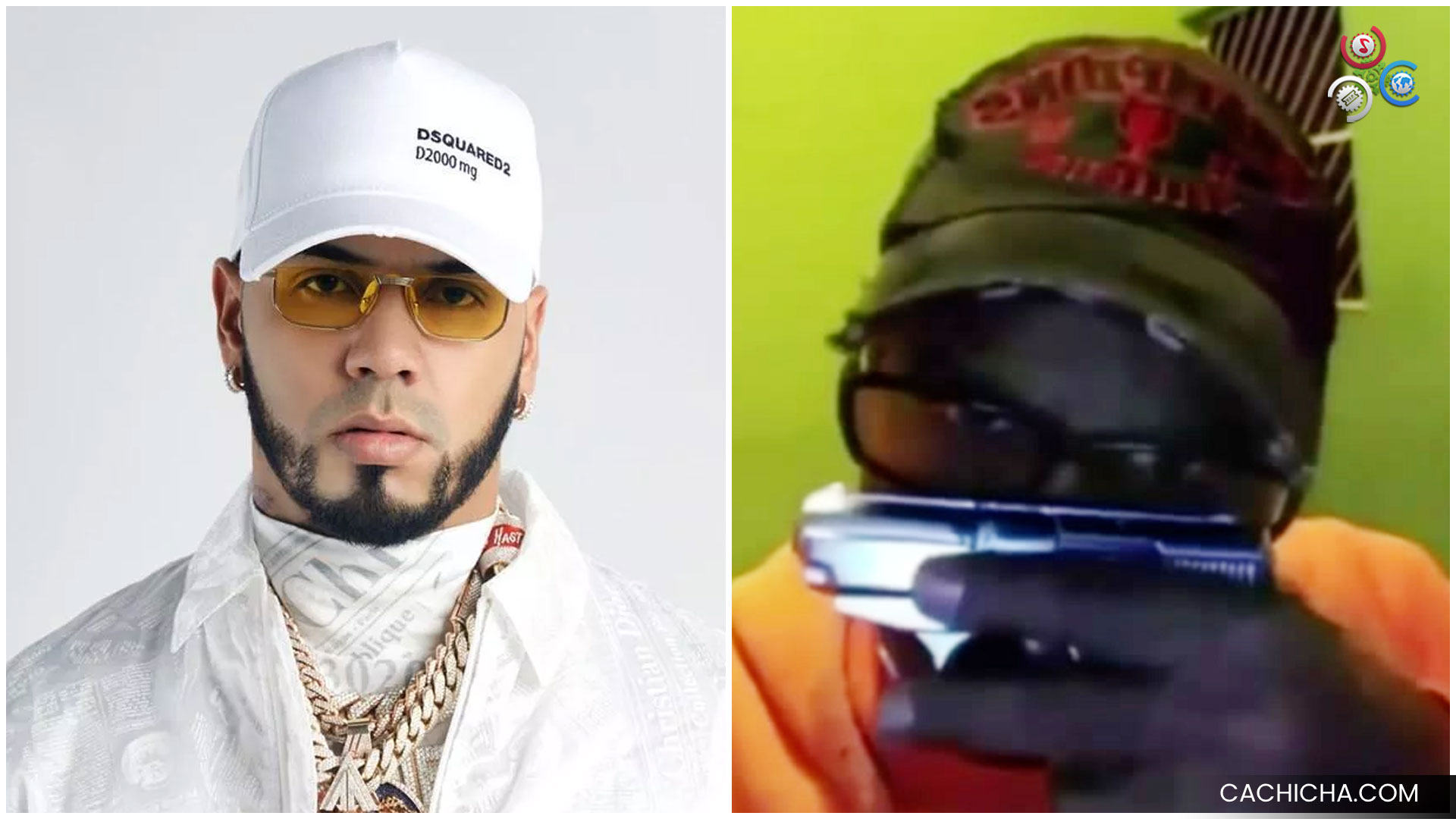Hombre Con Pistola En Mano Amenaza A Anuel AA