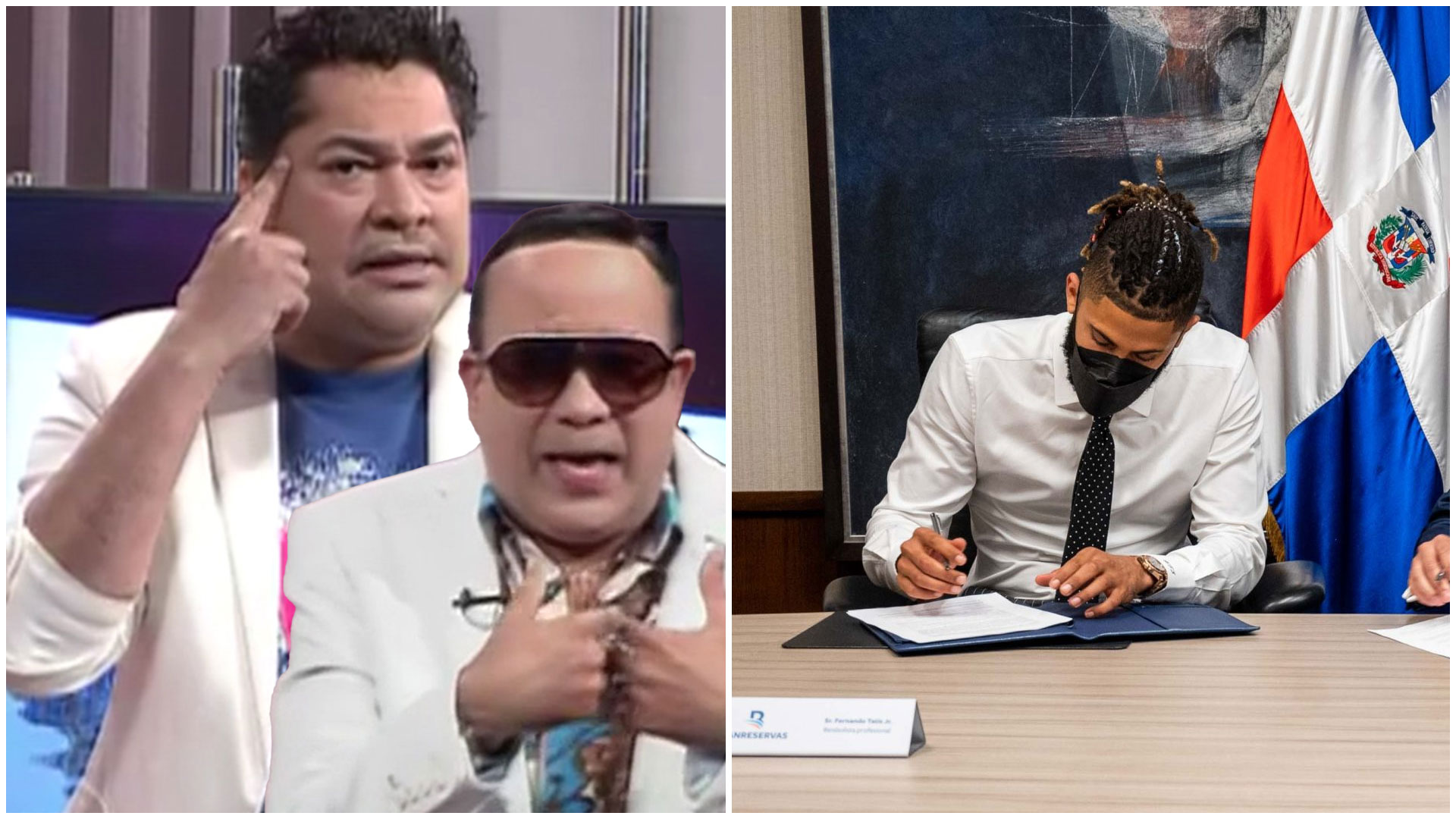 El Pachá Y Emilio Ángeles Felicitan A Samuel Pereira Por Renovación De Fernando Tatis Junior El Banco De Reservas | Tocando Fondo