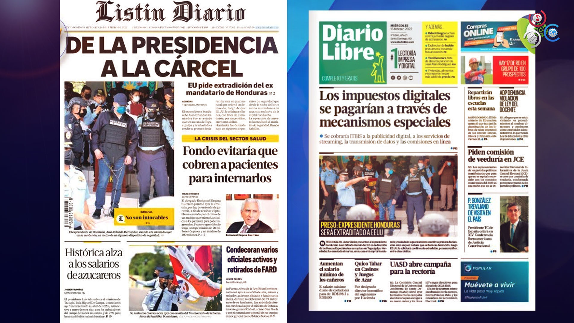 Las Principales Portadas De Los Periódicos En El Día De Hoy 16 De Febrero Del 2022