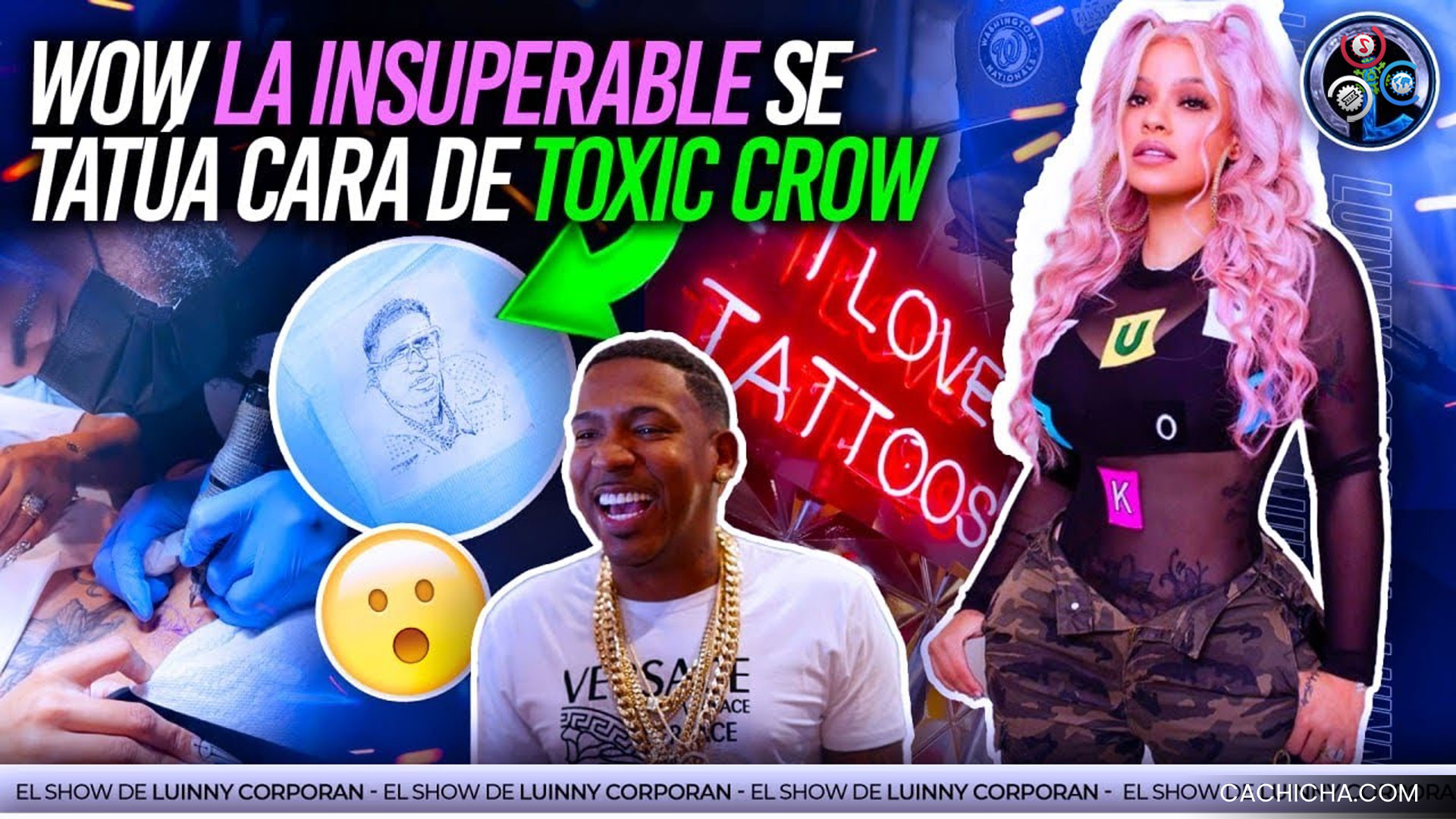 La Insuperable Se Tatúa La Cara De Toxic Crow En Grande (una Galleta Sin Manos A Mami Jordan)