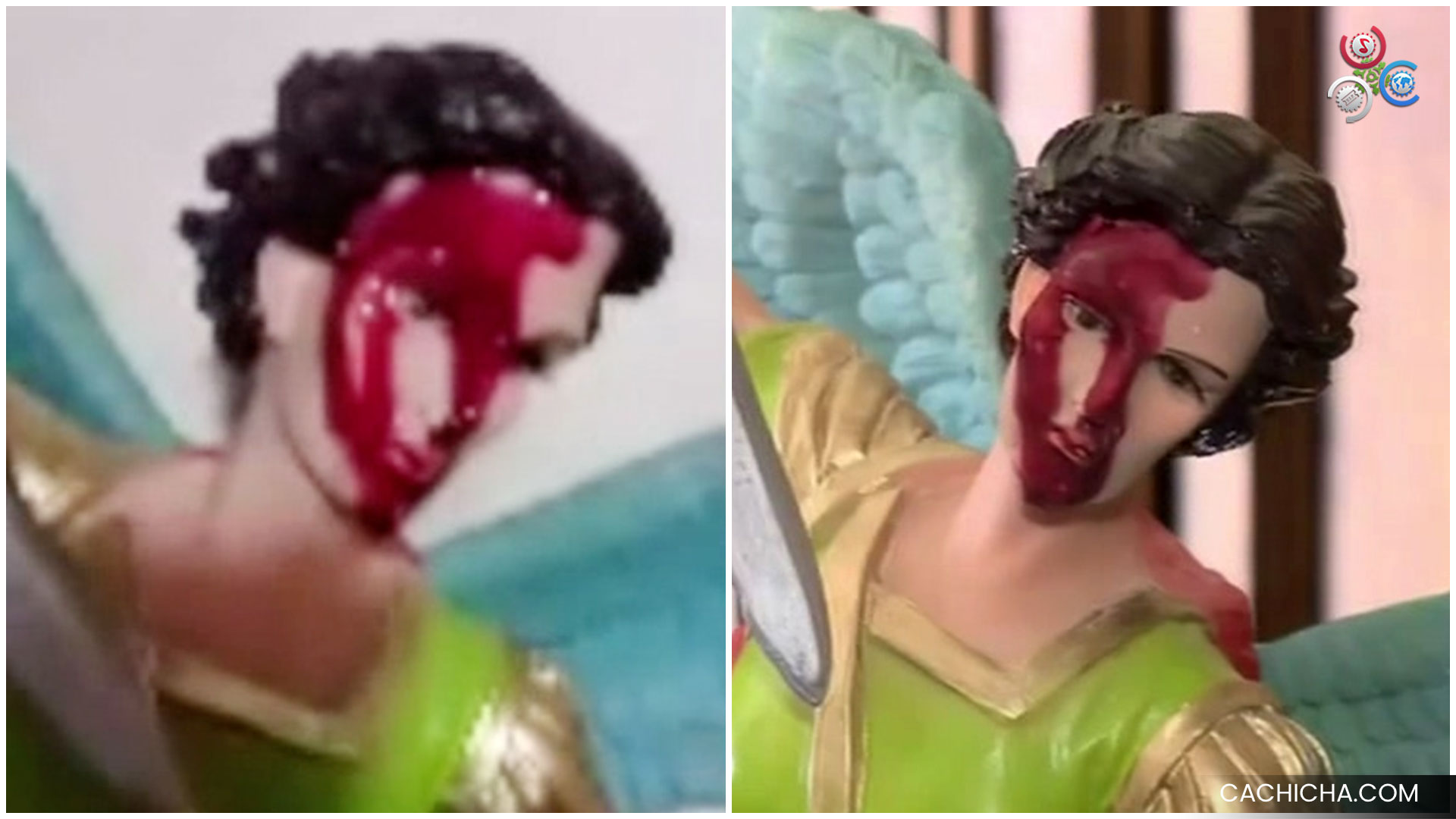 Estatua De San Miguel “Sangra” Al Momento En Que Inicia Conflicto Entre Rusia Y Ucrania