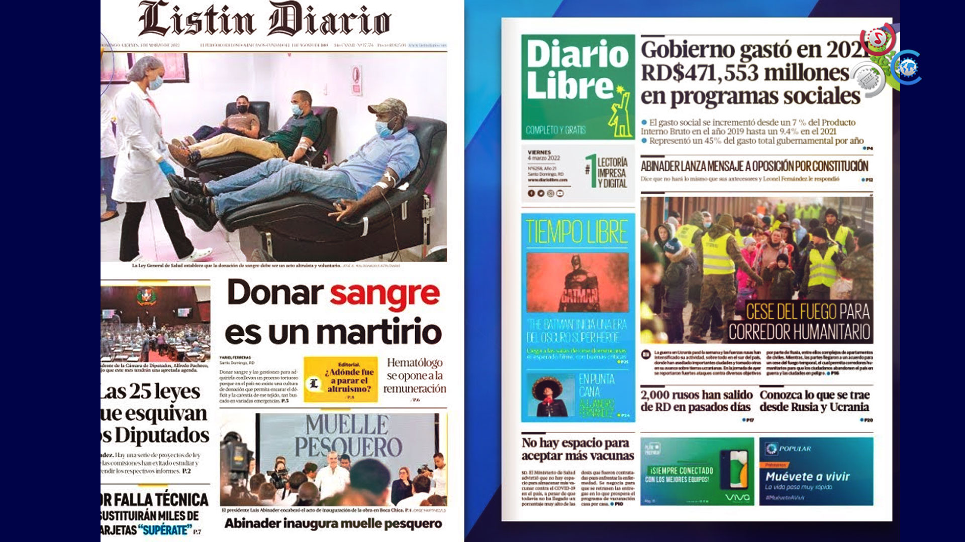 Las Principales Portadas De Los Periódicos En El Día De Hoy 4 De Marzo Del 2022