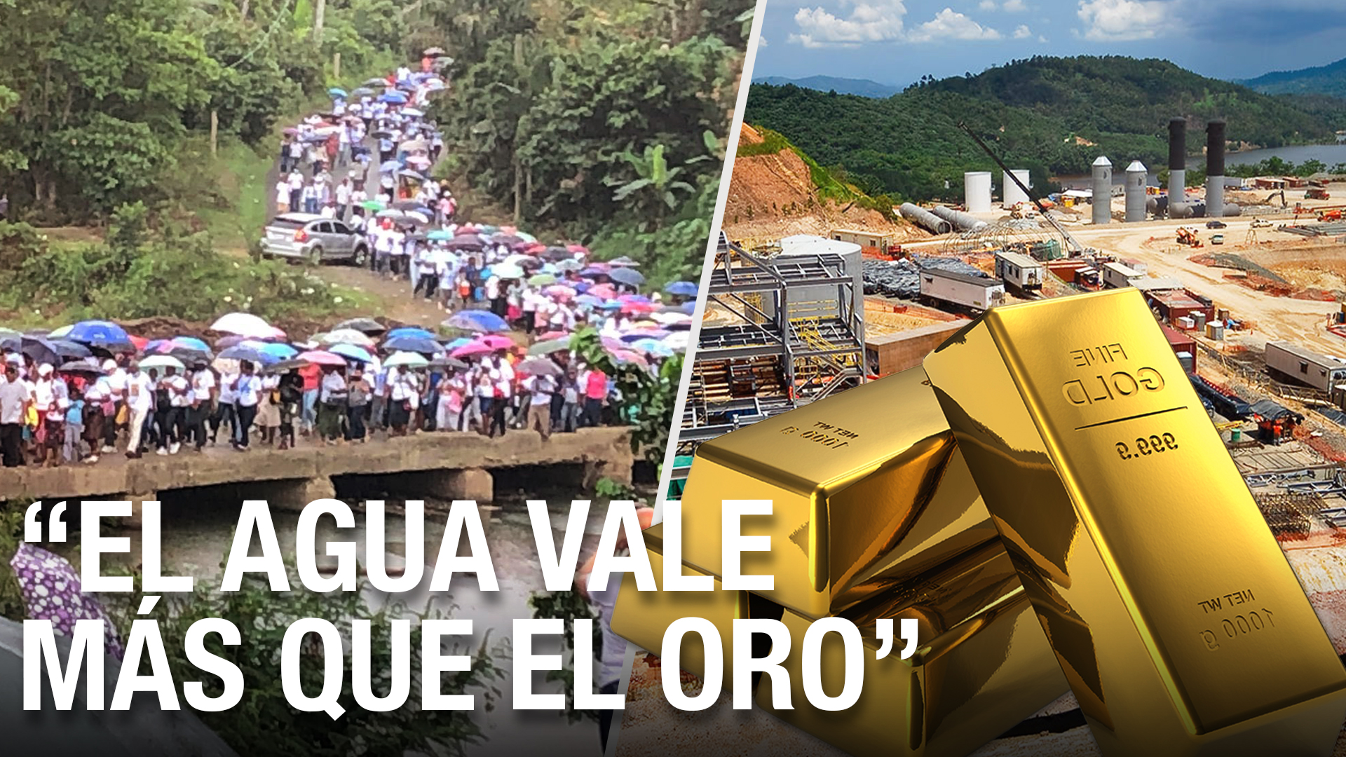 Protestas En Contra De La Instalación De Mina Barrick Gold En Yamasá | “El Agua Vale Más Que El Oro” 