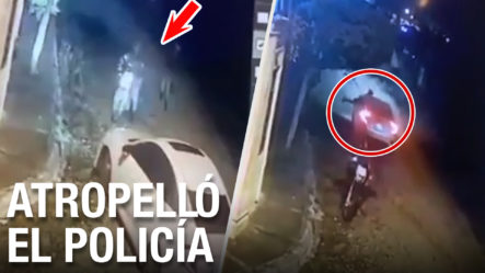 Hombre Herido De Bala Atropella Un Policía Con Su Carro Para Escapar | Casi Lo Mata 