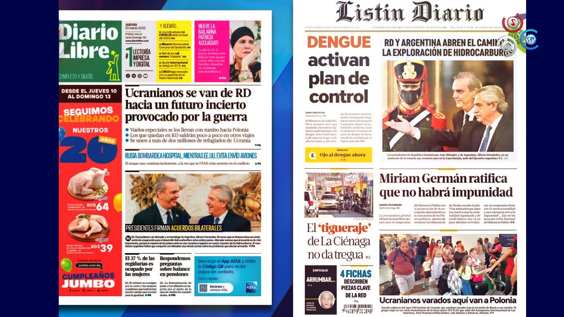 Las Principales Portadas De Los Periódicos En El Día De Hoy 10 De Marzo Del 2022