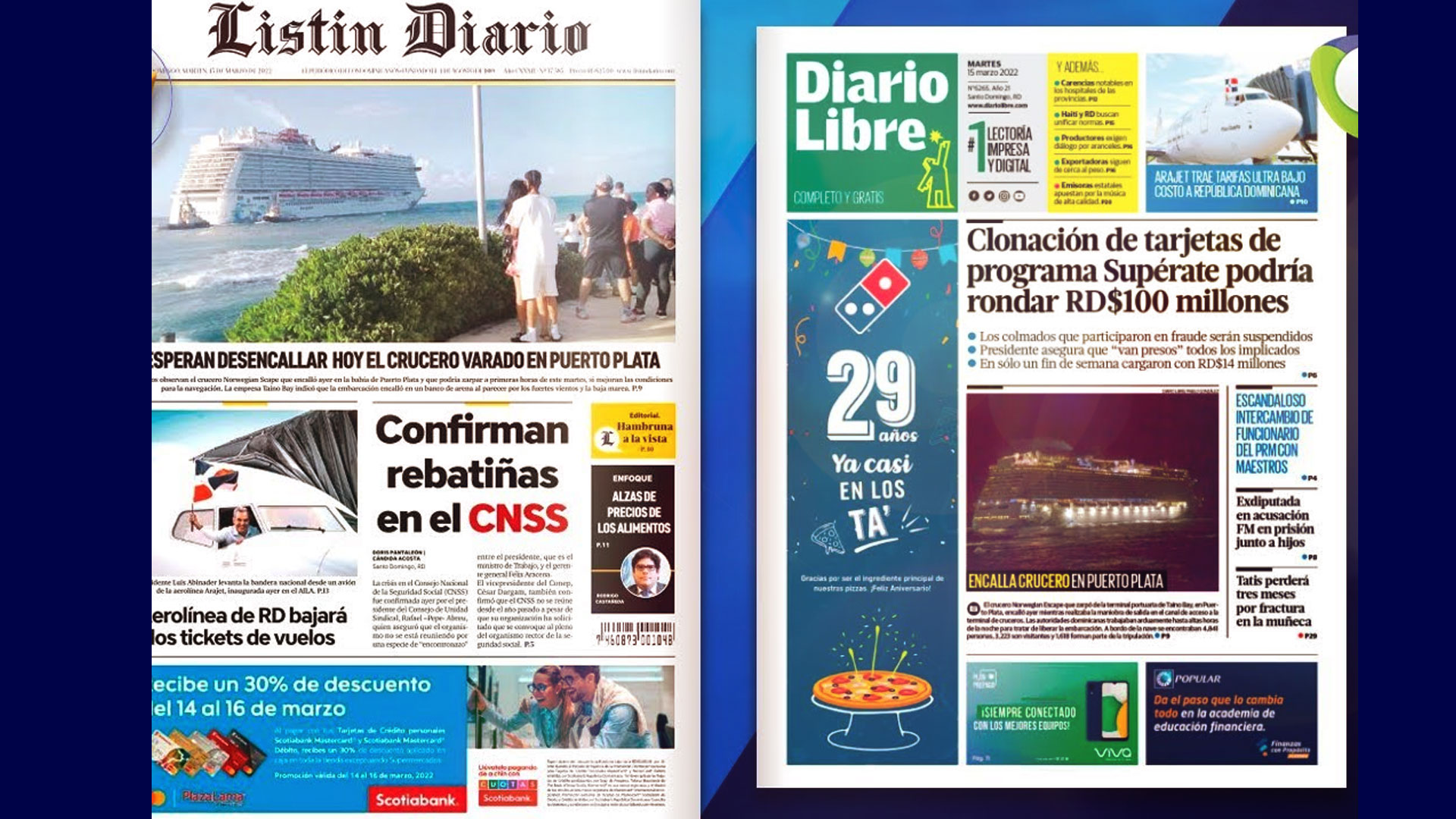 Las Principales Portadas De Los Periódicos En El Día De Hoy 15 De Marzo Del 2022