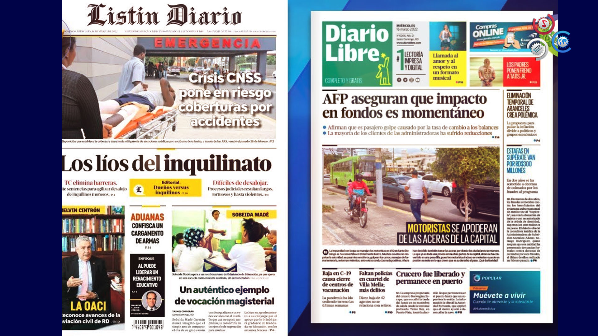 Las Principales Portadas De Los Periódicos En El Día De Hoy 16 De Marzo Del 2022