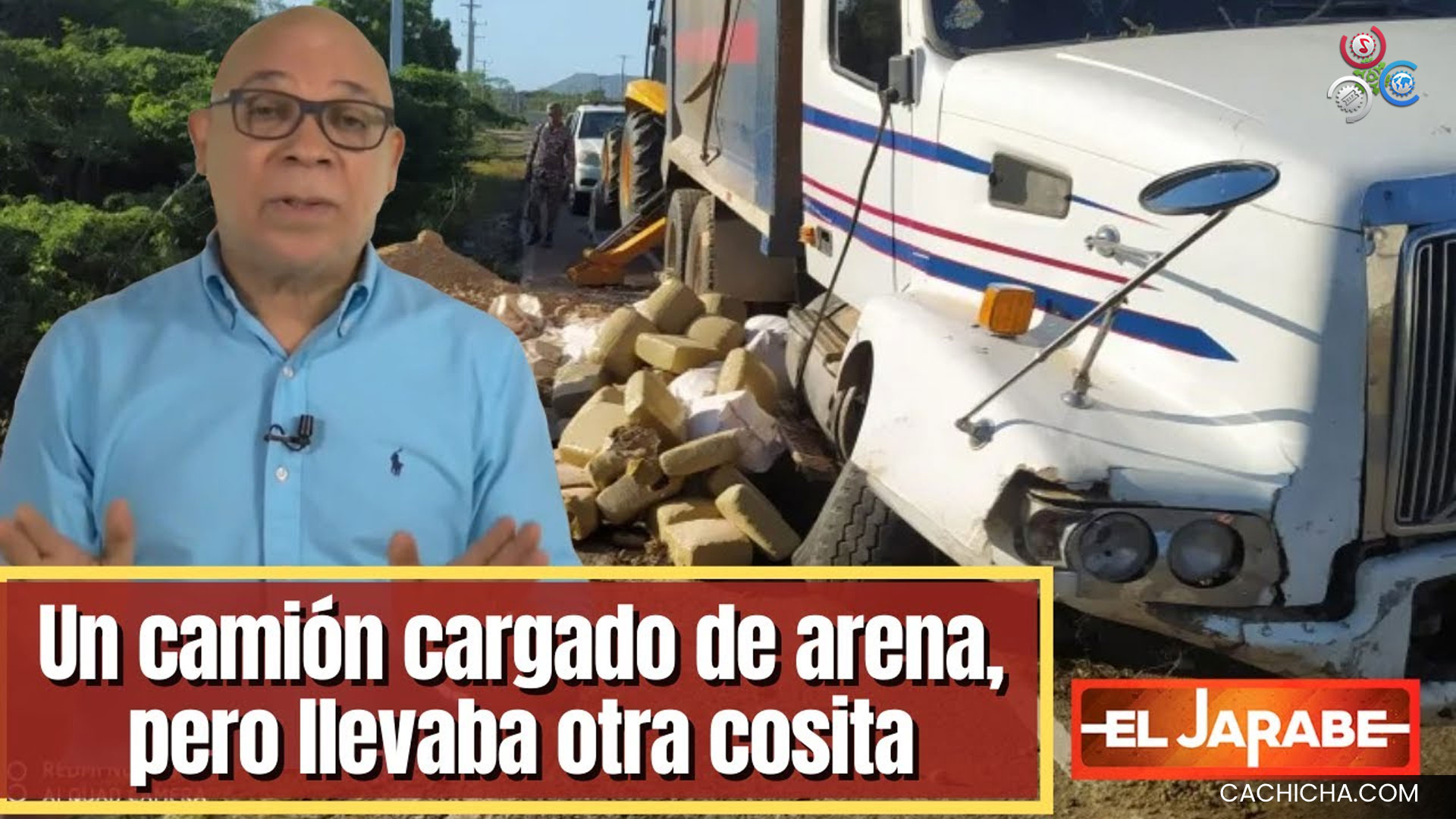 Un Camión Cargado De Arena, Pero Llevaba Otra Cosita