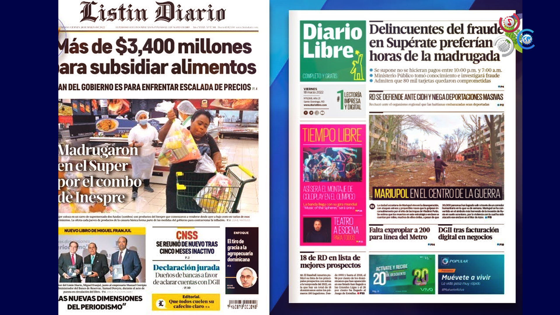 Las Principales Portadas De Los Periódicos En El Día De Hoy 18 De Marzo Del 2022