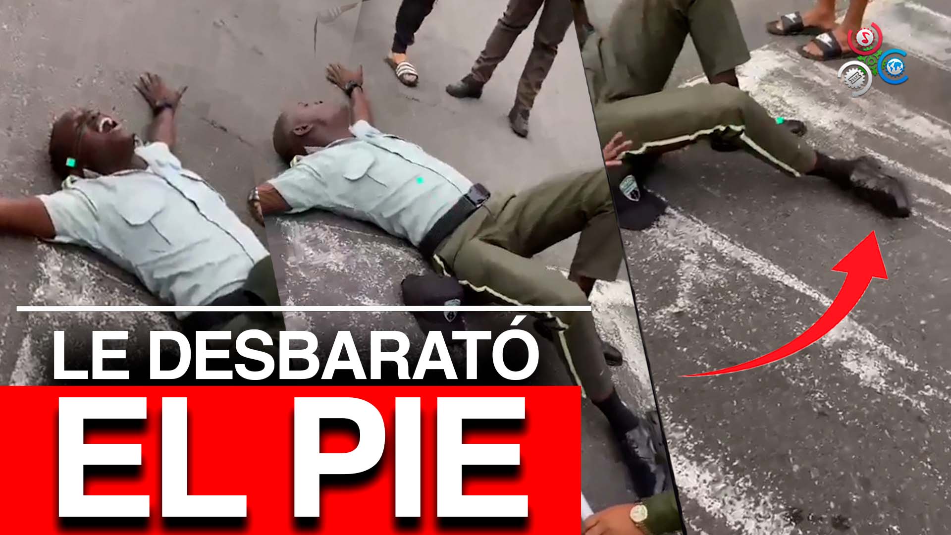 Individuo En Una Jeepeta Atropella A Un Agente De La DIGESETT Y Le Rompe Una Pierna | Suplica Del Dolor