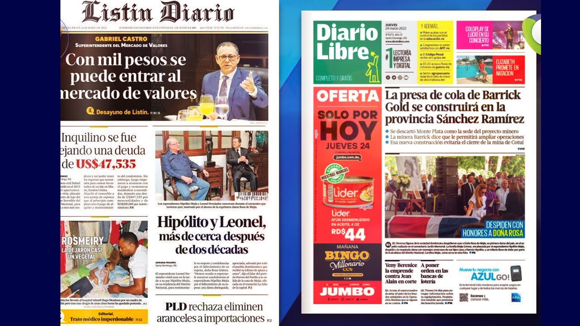 Las Principales Portadas De Los Periódicos En El Día De Hoy 24 De Marzo Del 2022