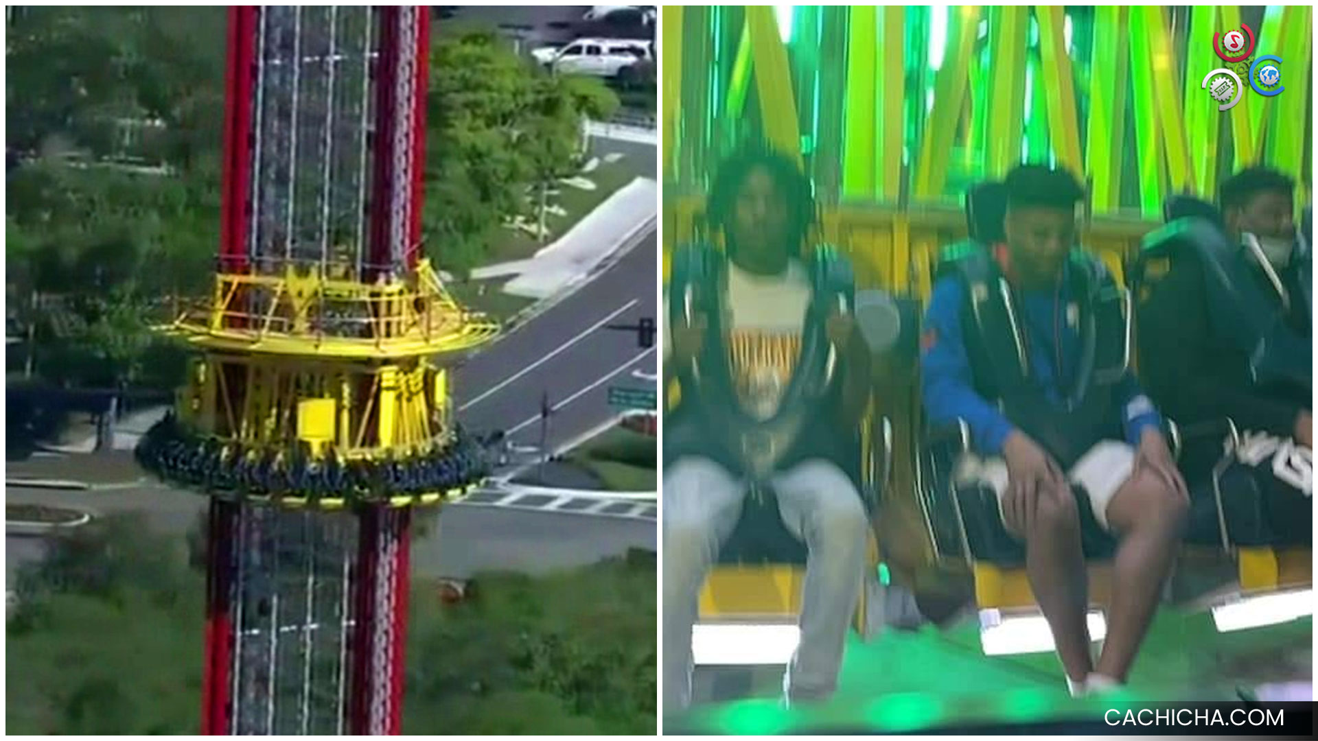 Joven Cae A Varios Pies De Altura De Una Atracción En Un Parque De Diversiones En La Florida
