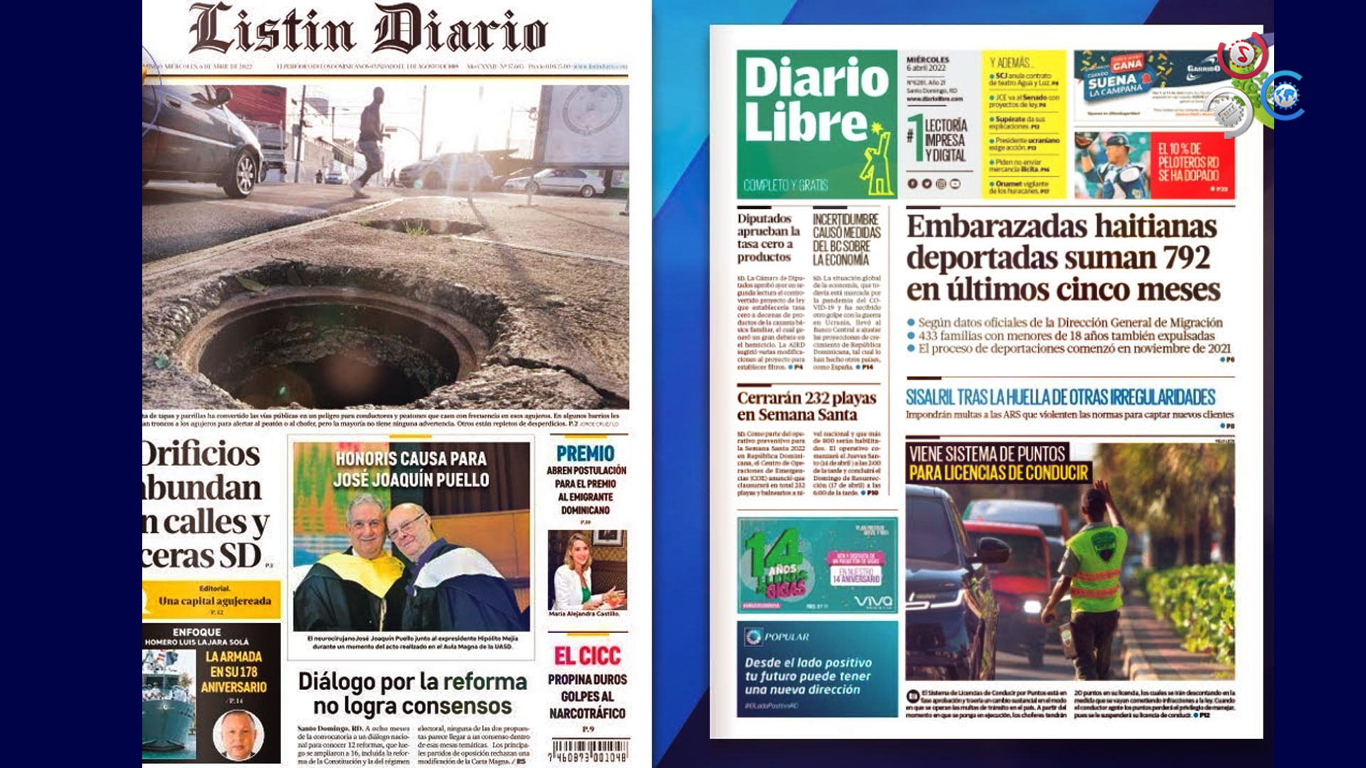Las Principales Portadas De Los Periódicos En El Día De Hoy 6 De Abril Del 2022