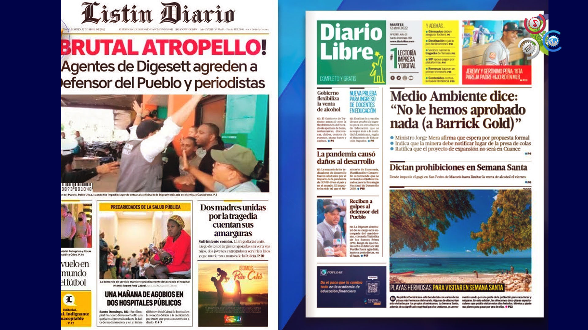 Las Principales Portadas De Los Periódicos En El Día De Hoy 12 De Abril Del 2022