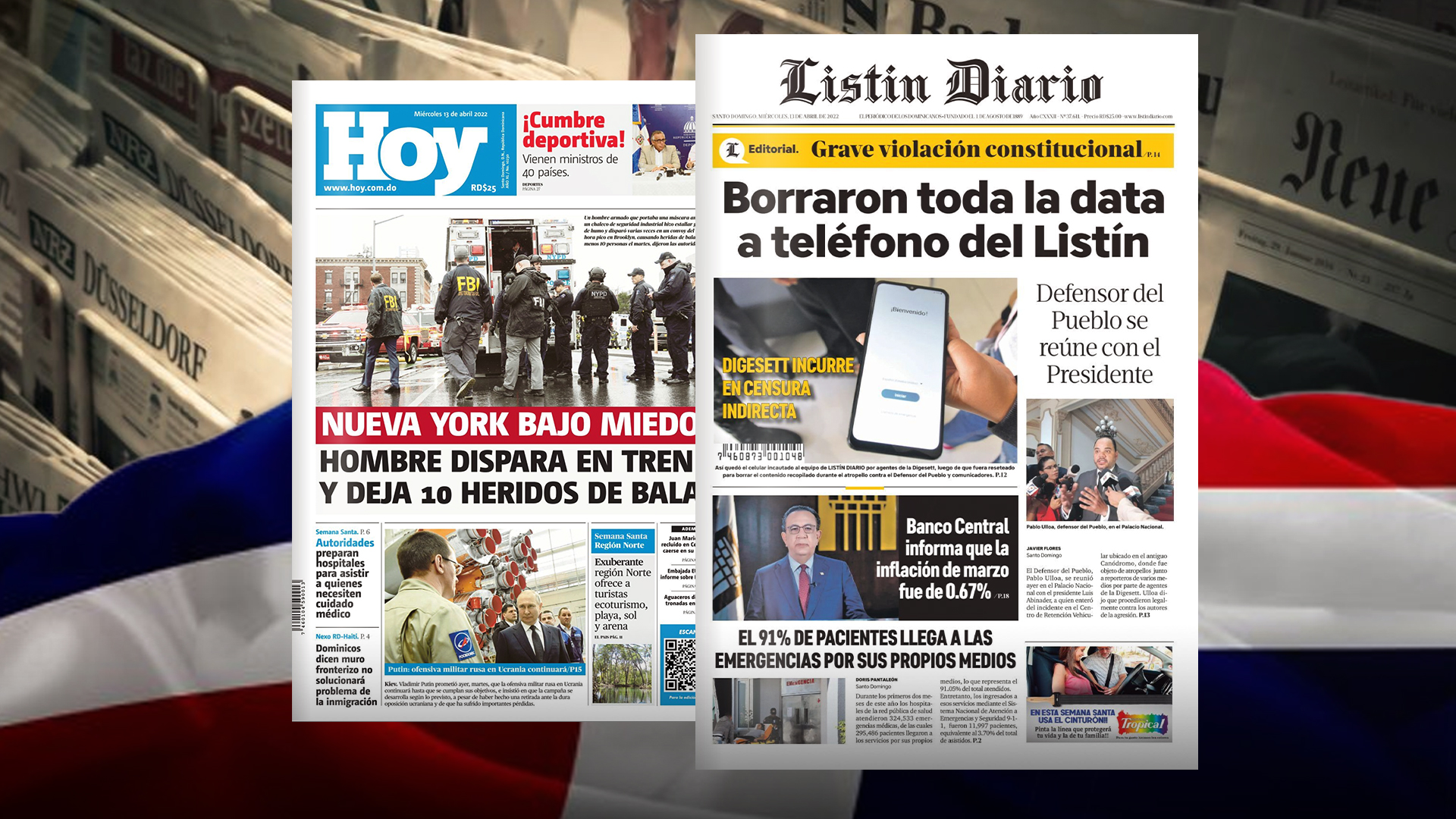 Las Portadas De Los Principales Periódicos Nacionales 