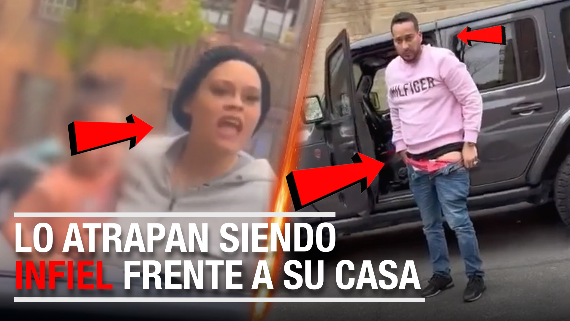 Mujer Encuentra A Su Esposo Teniendo Relaciones Con Un Homosexual | JUSTO EN FRENTE DE SU CASA 