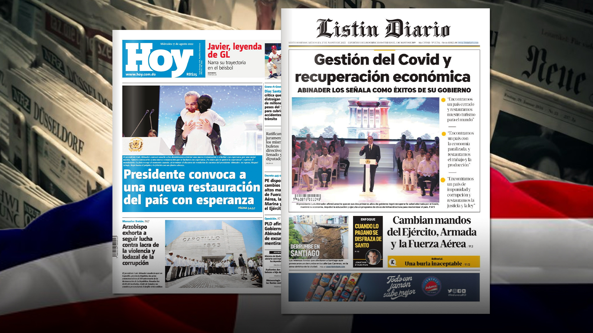 Titulares De Prensa Dominicana 17-08-2022