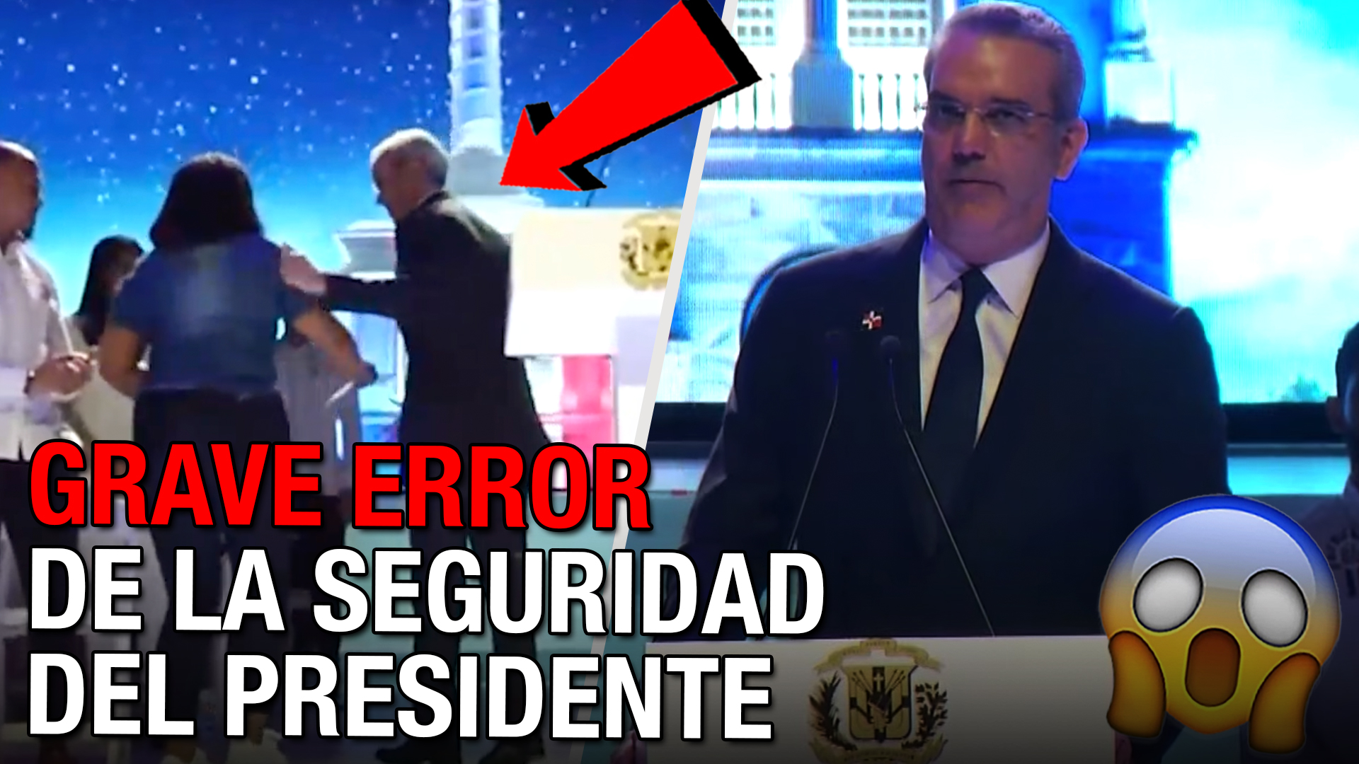 ¡EL INCREÍBLE Error De Seguridad En El Discurso De Abinader Que PUDO COSTARLE LA VIDA!
