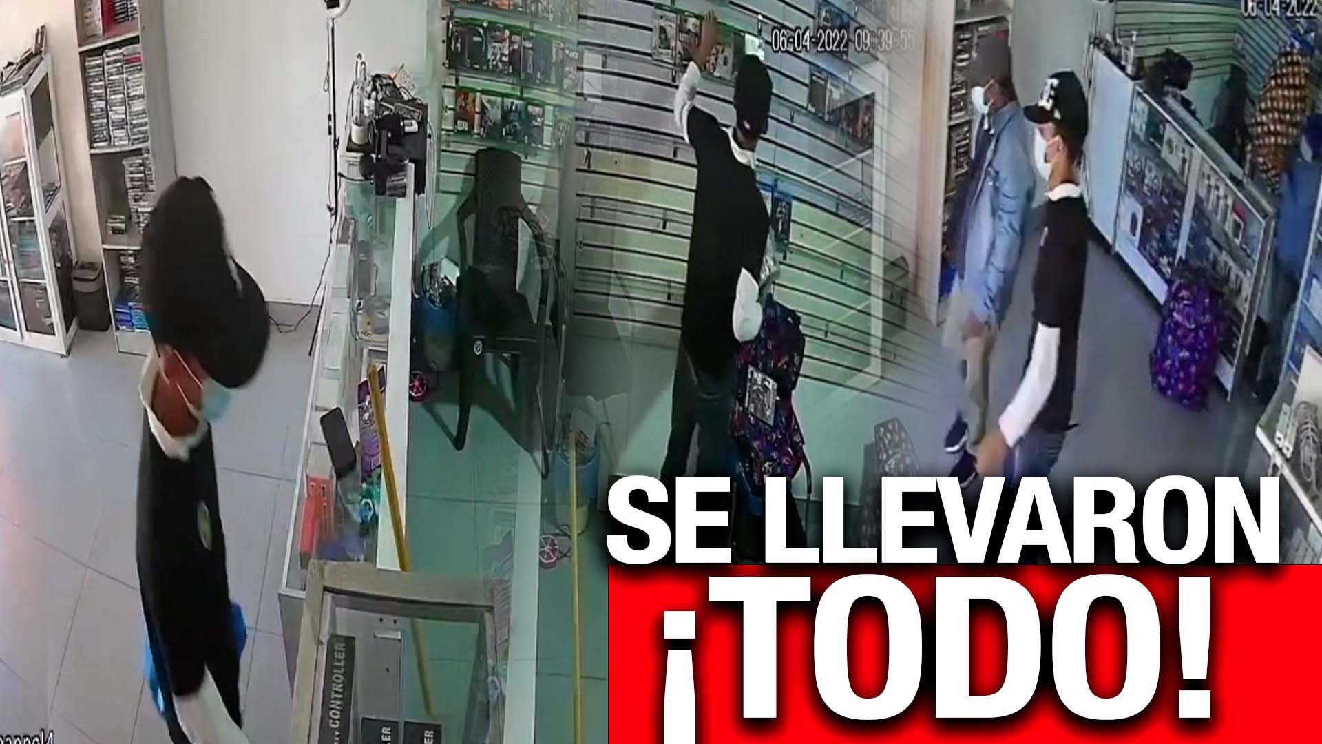 Ladrones Entran Armados A Una Tienda De Video Juegos Y Acaban Con Todo